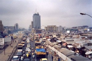 Cotonou : Dantokpa, vue ouest    